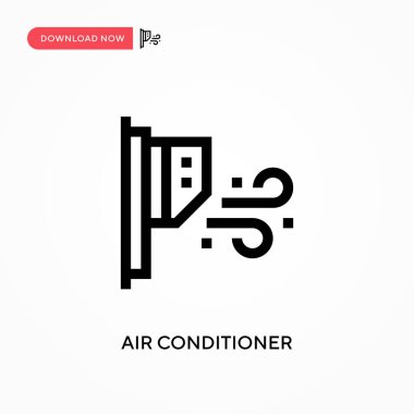 Klima basit vektör simgesi. Web sitesi veya mobil uygulama için modern, basit düz vektör çizimi