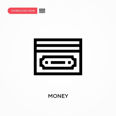 Para basit vektör simgesi. Web sitesi veya mobil uygulama için modern, basit düz vektör çizimi