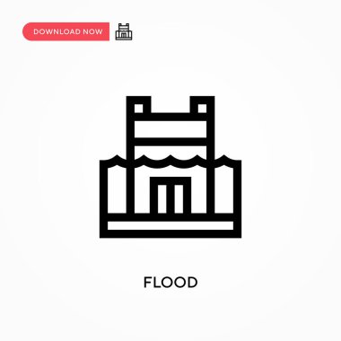 Basit vektör simgesini yükle. Web sitesi veya mobil uygulama için modern, basit düz vektör çizimi