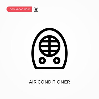 Klima basit vektör simgesi. Web sitesi veya mobil uygulama için modern, basit düz vektör çizimi