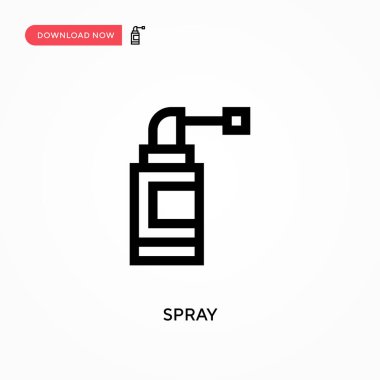 Sprey Basit vektör simgesi. Web sitesi veya mobil uygulama için modern, basit düz vektör çizimi