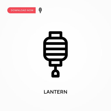 Fener Basit vektör simgesi. Web sitesi veya mobil uygulama için modern, basit düz vektör çizimi