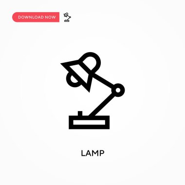 Lamba Basit vektör simgesi. Web sitesi veya mobil uygulama için modern, basit düz vektör çizimi