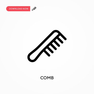 Tarak Basit vektör simgesi. Web sitesi veya mobil uygulama için modern, basit düz vektör çizimi