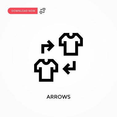 Oklar basit vektör simgesi. Web sitesi veya mobil uygulama için modern, basit düz vektör çizimi