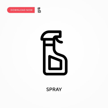 Sprey Basit vektör simgesi. Web sitesi veya mobil uygulama için modern, basit düz vektör çizimi
