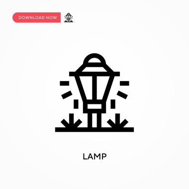 Lamba Basit vektör simgesi. Web sitesi veya mobil uygulama için modern, basit düz vektör çizimi