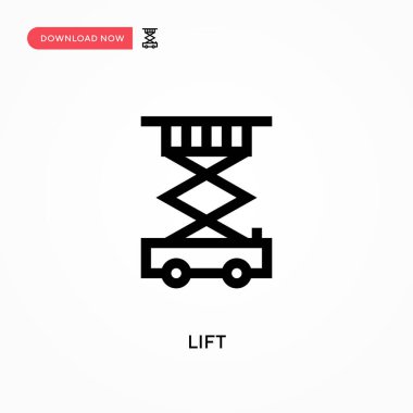 Basit vektör simgesini kaldırın. Web sitesi veya mobil uygulama için modern, basit düz vektör çizimi