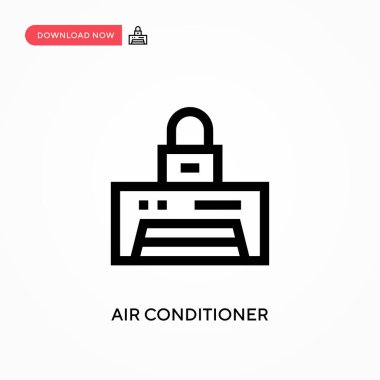 Klima basit vektör simgesi. Web sitesi veya mobil uygulama için modern, basit düz vektör çizimi