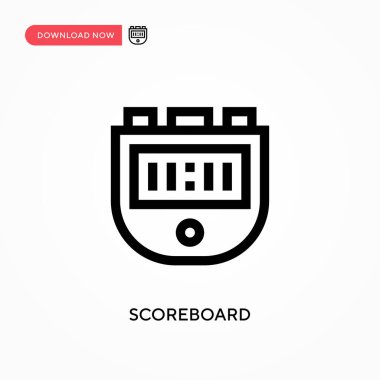 Puan tablosu Basit vektör simgesi. Web sitesi veya mobil uygulama için modern, basit düz vektör çizimi