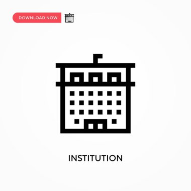 Kurum basit vektör simgesi. Web sitesi veya mobil uygulama için modern, basit düz vektör çizimi