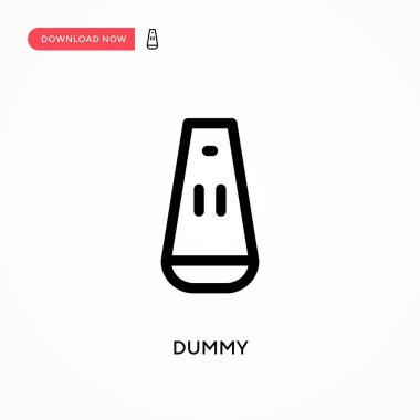 Aptal basit vektör simgesi. Web sitesi veya mobil uygulama için modern, basit düz vektör çizimi