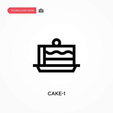 Kek-1 basit vektör simgesi. Web sitesi veya mobil uygulama için modern, basit düz vektör çizimi