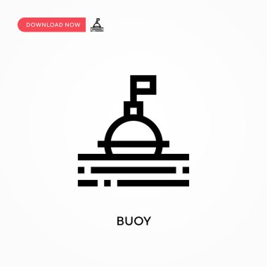 Şamandıra Basit vektör simgesi. Web sitesi veya mobil uygulama için modern, basit düz vektör çizimi