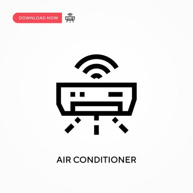 Klima basit vektör simgesi. Web sitesi veya mobil uygulama için modern, basit düz vektör çizimi