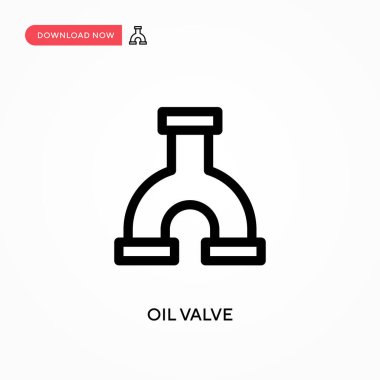 Yağ vanası basit vektör simgesi. Web sitesi veya mobil uygulama için modern, basit düz vektör çizimi