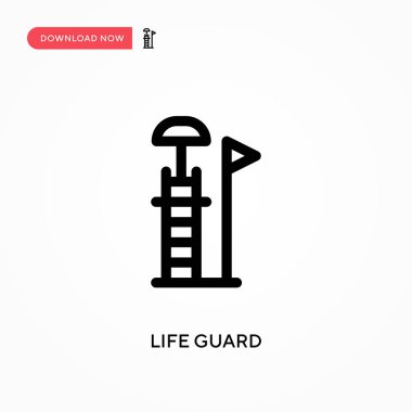 Can kurtaran basit vektör simgesi. Web sitesi veya mobil uygulama için modern, basit düz vektör çizimi