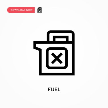 Yakıt Basit vektör simgesi. Web sitesi veya mobil uygulama için modern, basit düz vektör çizimi