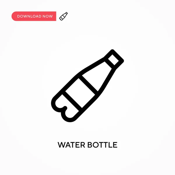 Бутылка Воды Простой Векторный Значок Современная Простая Векторная Иллюстрация Веб — стоковый вектор