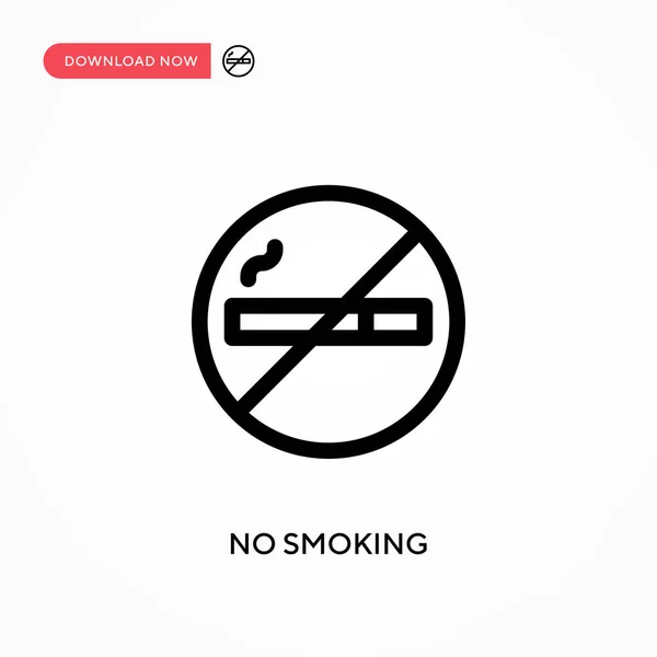 Nincs Dohányzás Egyszerű Vektor Ikon Modern Egyszerű Lapos Vektor Illusztráció — Stock Vector