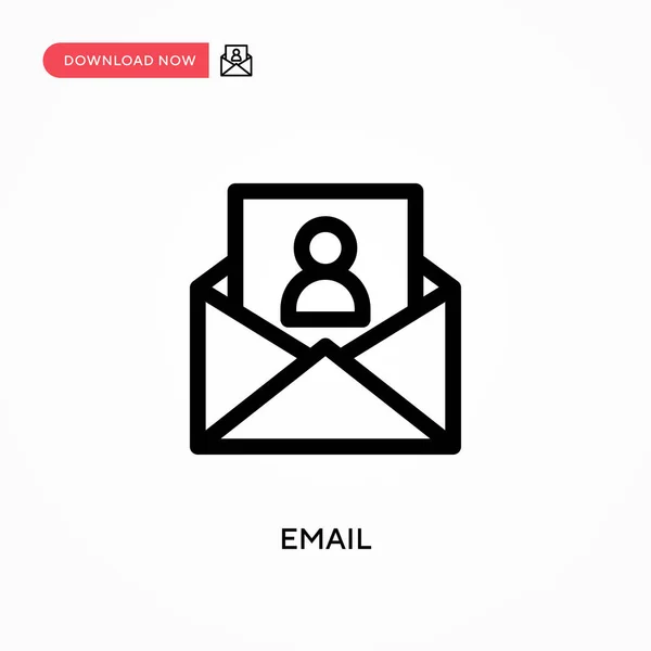 Email Simple Vector Icon Modern Simple Flat Vector Illustration Web — Stock Vector
