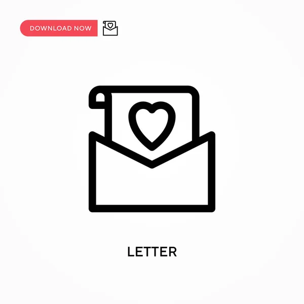 Letter Eenvoudige Vector Icoon Moderne Eenvoudige Platte Vectorillustratie Voor Website — Stockvector