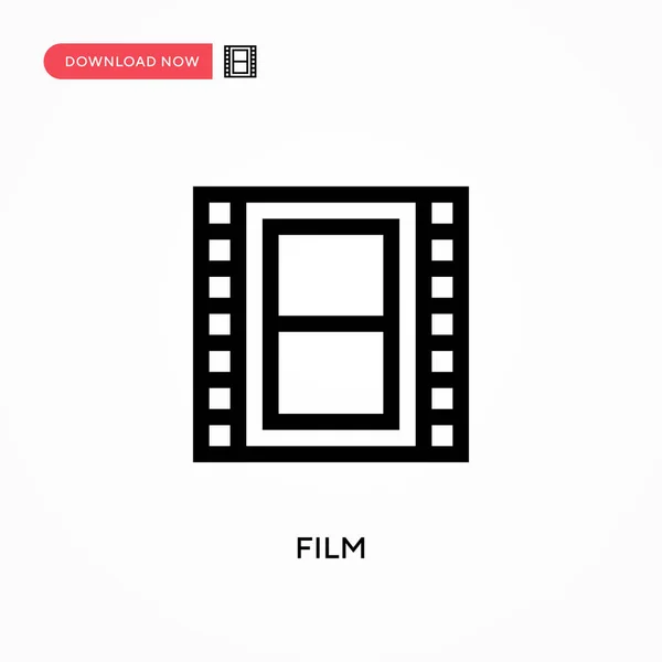 Film Simple Vektor Icon Moderne Einfache Flache Vektordarstellung Für Website — Stockvektor