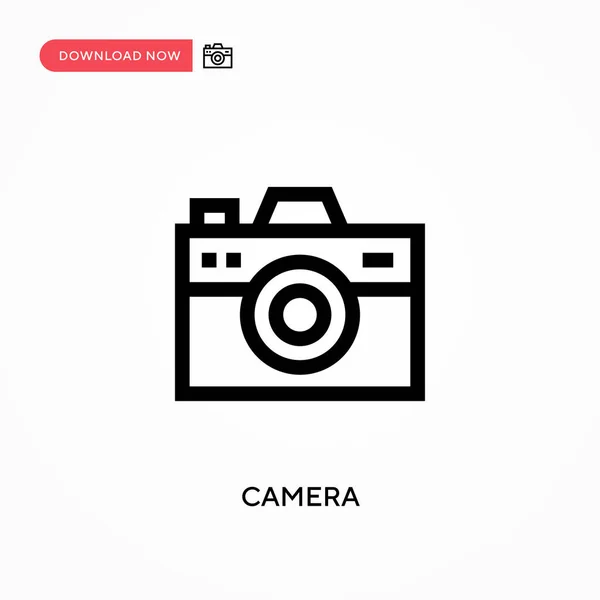 카메라 아이콘 사이트나 모바일 현대의 — 스톡 벡터