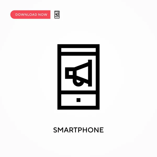 Smartphone Icono Vector Simple Moderno Simple Ilustración Vector Plano Para — Vector de stock