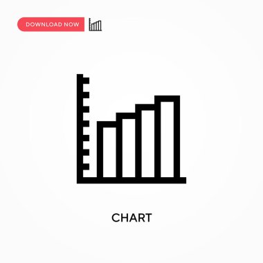 Grafik basit vektör simgesi. Web sitesi veya mobil uygulama için modern, basit düz vektör çizimi