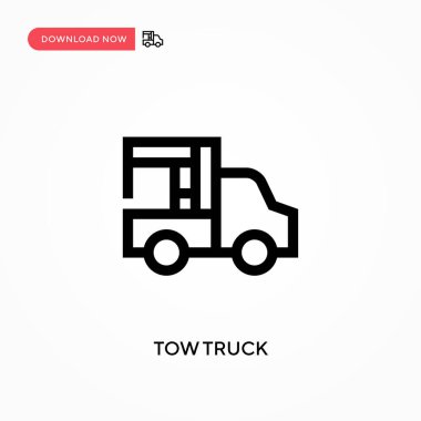 Çekici basit vektör simgesi. Web sitesi veya mobil uygulama için modern, basit düz vektör çizimi