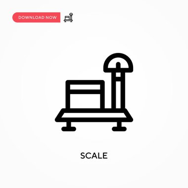 Basit vektör simgesini ölçekle. Web sitesi veya mobil uygulama için modern, basit düz vektör çizimi