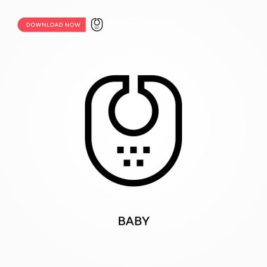 Bebek Basit vektör simgesi. Web sitesi veya mobil uygulama için modern, basit düz vektör çizimi