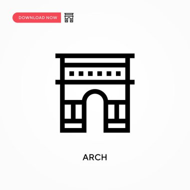 Kemer Basit vektör simgesi. Web sitesi veya mobil uygulama için modern, basit düz vektör çizimi