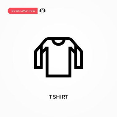 Tişört basit vektör simgesi. Web sitesi veya mobil uygulama için modern, basit düz vektör çizimi