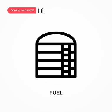 Yakıt Basit vektör simgesi. Web sitesi veya mobil uygulama için modern, basit düz vektör çizimi