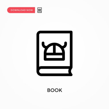 Kitap Basit vektör simgesi. Web sitesi veya mobil uygulama için modern, basit düz vektör çizimi