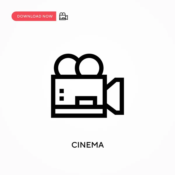 Cinema Enkel Vektorikon Modern Enkel Platt Vektor Illustration För Webbplats — Stock vektor