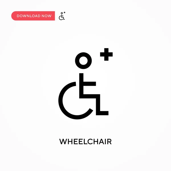 Wheelchair Simple Vector Icon Modern Simple Flat Vector Illustration Web — Stock Vector