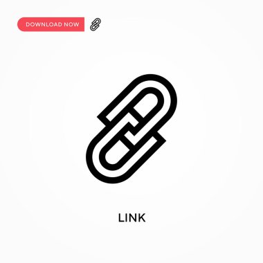 Basit Bağlantı vektör simgesi. Web sitesi veya mobil uygulama için modern, basit düz vektör çizimi