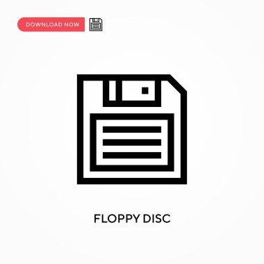Disket basit vektör simgesi. Web sitesi veya mobil uygulama için modern, basit düz vektör çizimi