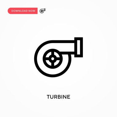 Türbin Basit vektör simgesi. Web sitesi veya mobil uygulama için modern, basit düz vektör çizimi