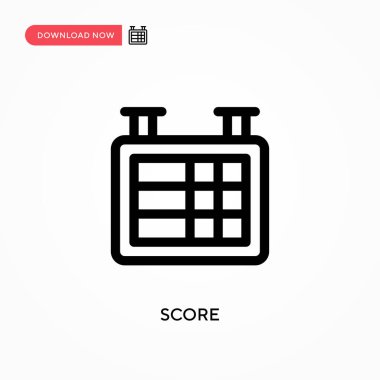 Basit vektör simgesini puanla. Web sitesi veya mobil uygulama için modern, basit düz vektör çizimi