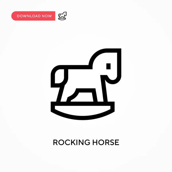 Скачущая Лошадь Простая Векторная Икона Современная Простая Векторная Иллюстрация Веб — стоковый вектор