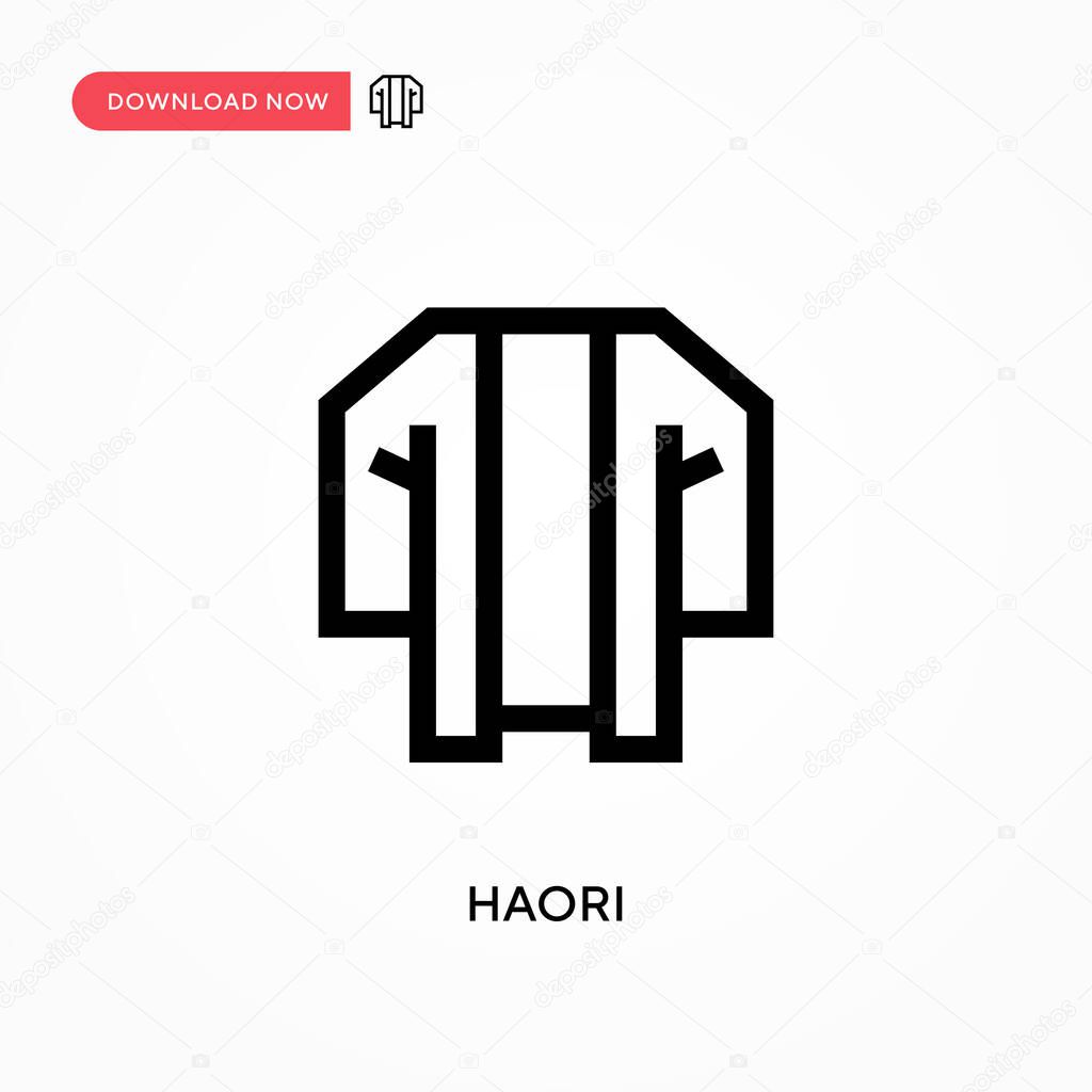 Haori Simple vector icon. Modern, simple flat vector illustration for web site or mobile app
