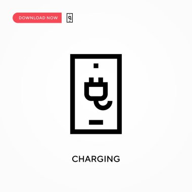 Basit vektör simgesi yükleniyor. Web sitesi veya mobil uygulama için modern, basit düz vektör çizimi