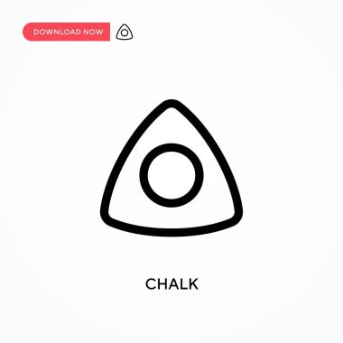 Tebeşir Basit vektör simgesi. Web sitesi veya mobil uygulama için modern, basit düz vektör çizimi