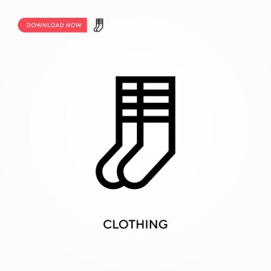 Basit giysi vektör simgesi. Web sitesi veya mobil uygulama için modern, basit düz vektör çizimi