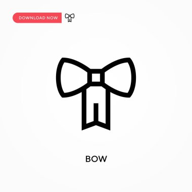 Basit yay vektör simgesi. Web sitesi veya mobil uygulama için modern, basit düz vektör çizimi