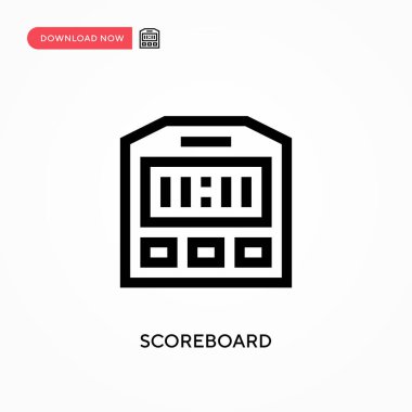 Puan tablosu Basit vektör simgesi. Web sitesi veya mobil uygulama için modern, basit düz vektör çizimi